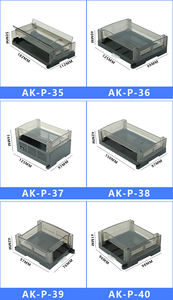 Boîtier de commande industriel transparent en ABS, rail DIN, boîtier électrique PLC, panneau, boîtier en plastique, indice de protection IP54, -30°C 80°C - Product Image 2