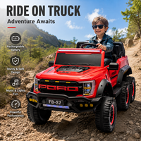 Super camion électrique 2 places à 6 roues, 12V, pour enfants et adultes, unisexe