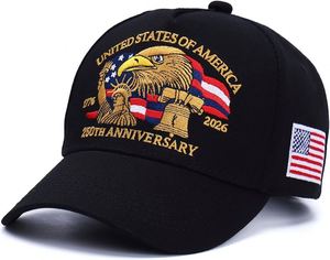 Gorra de Béisbol Zolquatra 250.º Aniversario de EE. UU., PVC, 6 Paneles, Ajustable, Unisex, con Bordado 1776-2026 para Hombre y Mujer - Product Image 2