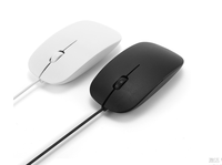 Souris filaire Surface givrée optique USB Accessoires informatiques pour ordinateur de bureau portable