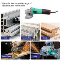 Meuleuse d'angle électrique industrielle portable sans balais à déclenchement par câble ASM-FF09-100S pour la découpe et le meulage du métal, bricolage