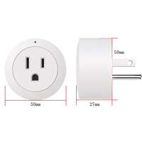 Tuya WLAN Smart Stecker 10A Intelligente Steckdose für USA Kanada Mexiko Peru Kolumbien - Kompatibel mit Alexa Google Home