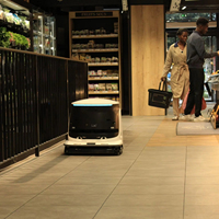 Robot Pembersih Komersial MiCity Navigasi Laser Pengisian Otomatis Tangki Air 37L Pembuangan Kotoran Cakupan 3000 Kaki Persegi untuk Bandara Pabrik