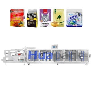 Emballage liquide et en poudre Huapack Electric HFFS Rollstock Roll Film Pump haute productivité, sachet debout double poche - Product Image 3