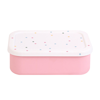 Boîtes à lunch bento pliables pour enfants, 3 compartiments, en silicone tie-dye, résistantes aux micro-ondes, avec couvercle en plastique rétractable anti-fuite, capacité 1200 ml