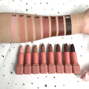 MLM 3 Colors Matte Shimmer Satin Vegan Cruelty Free Lipstick <b>Set</b> Luxury Gold Chain Bag Waterproof Moisturizing Long Lasting - Product Image 5