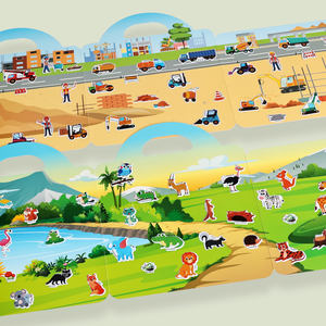 Livre d'Autocollants Montessori Réutilisables et Silencieux Alphabet Apprentissage Cognition Jeu <span class=keywords><strong>de</strong></span> Puzzle Correspondant Jouets Éducatifs pour Enfants Garçons Filles - Product Image 5