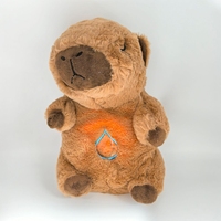 HY198 Jouet en peluche Light up audio respiration ours bébé Capybara poupée bébé poupée endormie