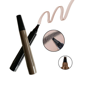 跨境工厂持久防水防汗矿物液体眉笔3D野性四叉设计中性增强剂 - Product Image 5