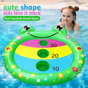 Frog-shaped <b>Inflatable</b> Pool Bean Bag Toss Game with Score Target - Product Image 2
