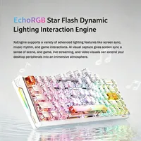 Clavier de jeu mécanique AULA F68 RX à interrupteurs magnétiques, filaire, 0001mm RT, taux de balayage 8K 256K, échangeables à chaud, 68 touches réglables pour PC