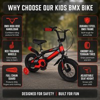 Nouveau modèle OEM ODM, vélo pour enfants avec cadre en acier durable, pneus antidérapants, roues d'apprentissage, vélo stable pour enfants