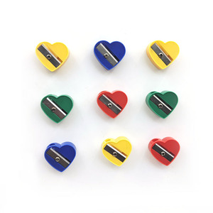 Sacapuntas de Lápices en Forma de Corazón, Mini, de Plástico y Metal, Ecológico, Multicolor, Promocional, Tamaño Estándar para Niñas - Product Image 4