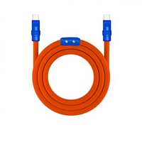 Cable de Carga Rápida para Teléfono 2025, Cable USB C de Silicona Suave y Duradero, Cable de Cargador de Teléfono Extra Grueso de 240 W para iPhone 15 16 PRO