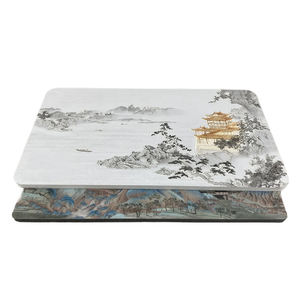 Panneau mural de décoration intérieure luxueux insonorisant en fibre de bois de bambou, design grain de bois, installation rapide - Product Image 1