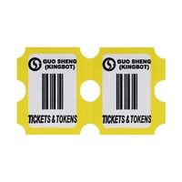Machine de jeu d'échange de tickets avec logo personnalisé, à monnayeur, pour arcade, avec tickets courts en papier sans bois, couleur rouge