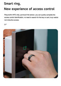 Nuevo anillo inteligente de cerámica Popular para la salud Pasos NFC Seguimiento de calorías Monitoreo del ritmo cardíaco del sueño Anillo inteligente deportivo - Product Image 4