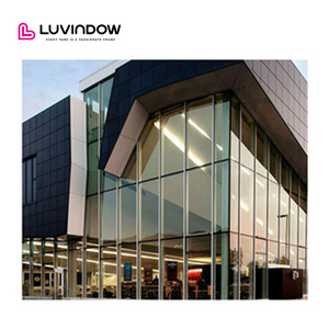 Philadelphia thiết kế hiện đại Frameless hợp kim khung cấu trúc kính unitized Rèm tường louver nhôm Frameless Rèm tường - Product Image 6