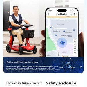 Petit scooter de mobilité pour personnes âgées, scooter électrique à 4 roues, batterie au lithium, 40 km d'autonomie, système de sécurité intelligent, pliable, <span class=keywords><strong>S3</strong></span> Pro - Product Image 3
