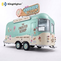   Camion de restauration mobile entièrement équipé pour la vente de glaces, traiteur commercial, camion de vente de gelato avec cuisine personnalisée