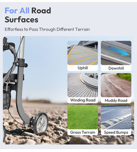 Déambulateur et <span class=keywords><strong>fauteuil</strong></span> <span class=keywords><strong>roulant</strong></span> robotisé pour adultes atteints de paralysie, avec 2 roues et 1 frein, en promotion - Product Image 4