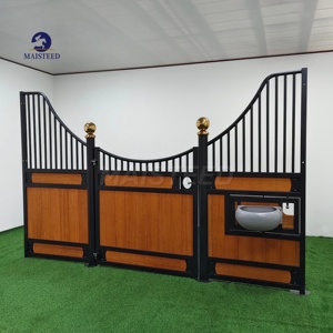 Panneaux avant portables MAISTEED pour écuries de chevaux, structure métallique robuste, rembourrage en bambou, abri extérieur, équipement de concours équestre - Product Image 2