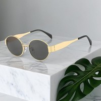 Nouvel Arrivage 2026 – Lunettes de Soleil Rondes à Monture Complète pour Femme avec Verres Miroir – Durables, Légères et Anti-UV pour la Plage et l'Extérieur