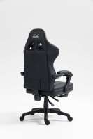 Repose-pieds inclinable fauteuil de jeu d'ordinateur en cuir fauteuil de course fauteuil de jeu ergonomique