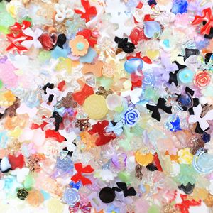 Mini Dijes <span class=keywords><strong>de</strong></span> Resina 500pcs/Bolsa, Lazo <span class=keywords><strong>Aurora</strong></span>, Flor Luminosa, Camelia para Uñas, DIY, Pinzas para el Cabello - Product Image 3