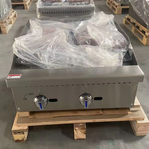 <span class=keywords><strong>Grill</strong></span> au gaz à 2 brûleurs <span class=keywords><strong>de</strong></span> 60 000 BTU, pour comptoir, avec pierres <span class=keywords><strong>de</strong></span> <span class=keywords><strong>lave</strong></span> volcanique, pour restaurant commercial, 24 pouces - Product Image 1