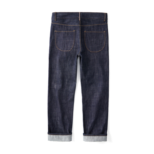 Tessuto Denim Grezzo Selvedge 100% Cotone di Alta Qualità 21oz <span class=keywords><strong>Jeans</strong></span> Fabbrica Cinese OEM ODM <span class=keywords><strong>Jeans</strong></span> Indaco Scuro - Product Image 2