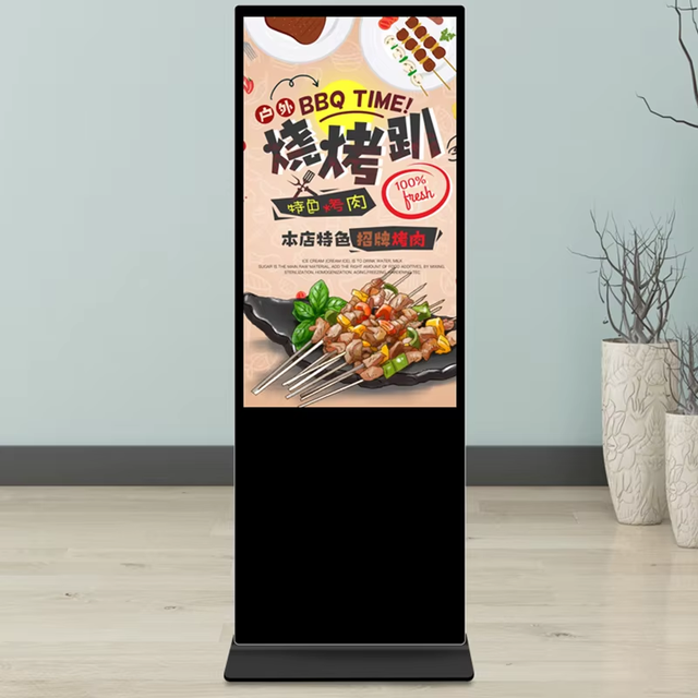 4K Indoor Advertising Player Display Floor-Standing Vertical TV Touch Screen Kiosk HD LCD LED Digital Signage Video Media Totem
