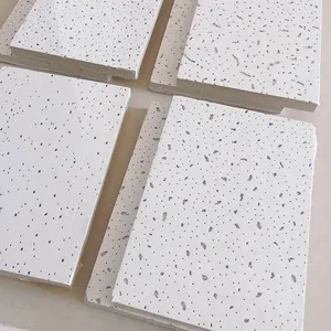 Placa de teto mineral tegular de alta qualidade por atacado China OEM Placa de teto de fibra mineral acústica