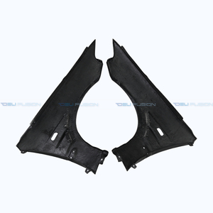 Pour Honda Civic EG 3 portes Hatchback Coupé 1992-1999, extensions d'ailes avant ventilées en fibre de carbone, kit carrosserie premium - Product Image 4