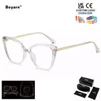 Lunettes de vue Boyarn européennes et américaines anti-lumière bleue à verres plats pour la myopie du chat, monture optimale