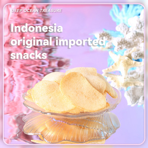 Chips indonésiennes Papatonk, chips de crevettes, prix de gros, saveur d'<span class=keywords><strong>ail</strong></span>, saveur de truffe noire, en-cas exotiques - Product Image 4