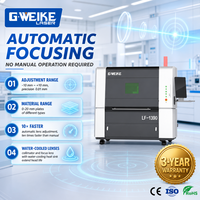 LF1390 Mesin Pemotong Laser Serat 1300*900Mm 1000W 15000W, Drive Ganda Presisi Tinggi Ukuran Kecil