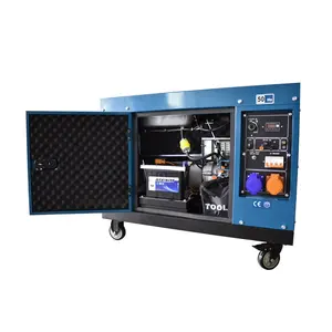 6 KW 7.5 KVA 50Hz 220V 1 giai đoạn làm mát bằng không khí im lặng nhà Điện Thế Hệ di động DIESEL Máy phát điện