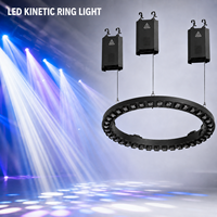 Anillo de luz LED cinético de 1M, 1.2M, 1.5M, RGBW Pixel, 8 canales, carrera de 5M, para conciertos y bodas, efecto de anillo LED elevable