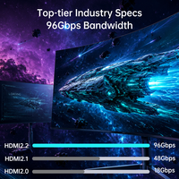Kabel HDMI 2.2 16K Baru 96Gbps Ultra96 12K 120Hz EARC HDR Full Chroma Audio Video Grosir untuk Proyektor Studio