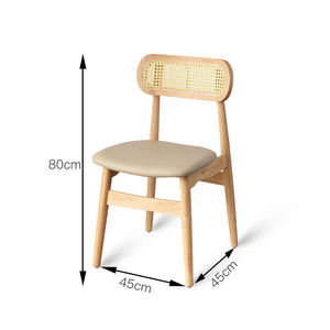 Chaises design en rotin et bois massif, authentiques et modernes, style mid-century, pour la maison, le bar, l'hôtel, le restaurant, la salle à manger, le salon, l'appartement (vente en gros) - Product Image 5