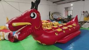 Lindos juguetes inflables de agua de pato amarillo, Grandes sofás de agua inflables, juguetes remolcados de agua para la venta - Product Image 2