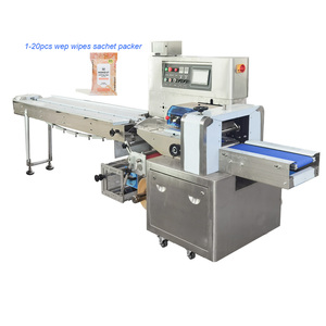 Automatic Horizontal Flow Wrapping Clean Moist Baby <strong>Wipes</strong> Washlets Wet <strong>Wipes</strong> Tissue Packaging Machine - Product Image 1
