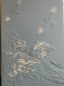 Moderne 3D-Leder-Schnitzerei Leuchtende Hintergrundwand-Paneele Hochwertige Heimdekoration Wasserdicht Feuerfest und Feuchtigkeitsbeständig - Product Image 4