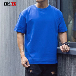 230gsm メンズTシャツ カスタムコットン 無地 半袖 卸売 ホットサプライヤー 高品質 バギー ヴィンテージTシャツ メンズ向け - Product Image 1