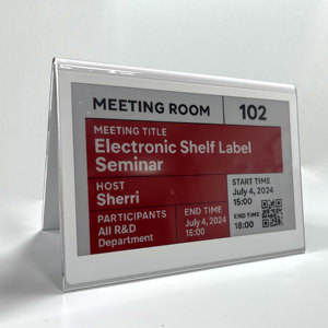 7.5 Inch Smart Wireless E-Ink Double Sided Table Card Nameplate Electronic <b>Paper</b> File For Conference Meetings Service Equipment - Product Image 1