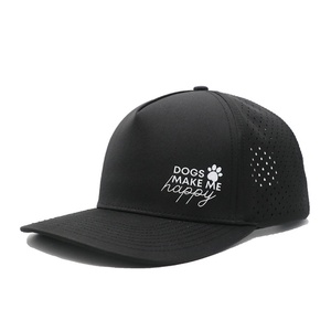 Casquettes de baseball respirantes de haute qualité personnalisées, imperméables, avec trous découpés au laser, tendance, pour le sport - Product Image 3