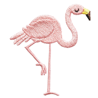Écussons personnalisés flamants roses et rouges brodés, badges personnalisés, appliques animales thermocollantes pour vestes