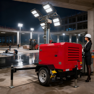 Torre de Luz Portátil telescópica de alta calidad para construcción con núcleo de motor 1 año de garantía - Product Image 2