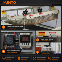 Mesin Pembungkus Laminasi Otomatis L-Bar Sealer dengan Film Heat Shrink BF450 1800pcs/jam Kontrol PID Terowongan Shrink 220V/380V